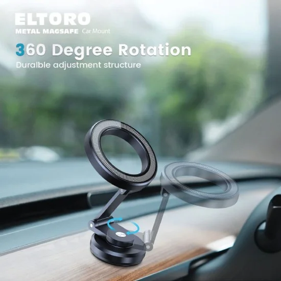 Eltoro metal magsafe car mount - black